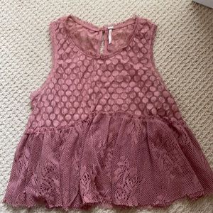 Free People lace tank